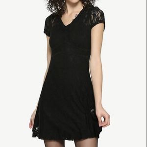 Royal Bones HT Black Lace Dress with/ Slip